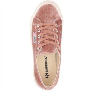 Superga Womens Platform Fashion Sneakers Blush